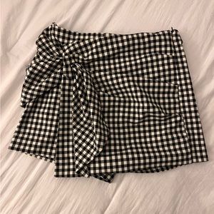 ZARA plaid skort